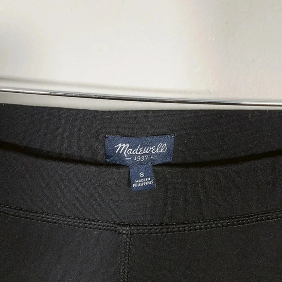 Madewell Black  Faux Leather Panel Pants - Picture 8 of 13